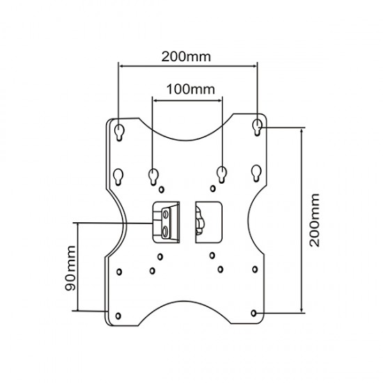 Βάση TV LCD Μαύρη 15''-32'' Σταθερή