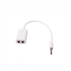 Adapter Cable Jack M 3.5 mm 3 pin to 2 x stereo jack F 3.5 mm