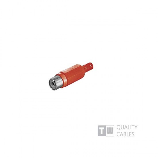 Rca Female Connector Av-Ra02rg Red