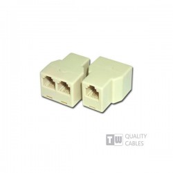 Adaptor Rj11-6P4C 1θηλυκό/2θηλυκά (Παράλληλα)