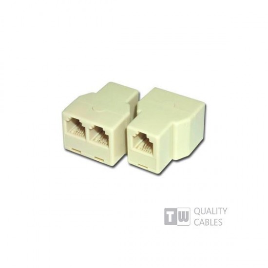 Adaptor Rj11-6P4C 1θηλυκό/2θηλυκά (Παράλληλα) Adaptor Rj11-6P4C 1θηλυκό/2θηλυκά (Παράλληλα)