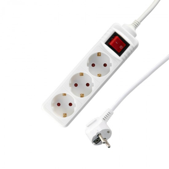 Πολύπριζα 3θ Με Διακόπτη 1,5M,3g1,5 λευκό LS-315W LIME Πολύπριζα 3θ Με Διακόπτη 1,5M,3g1,5 λευκό LS-315W LIME