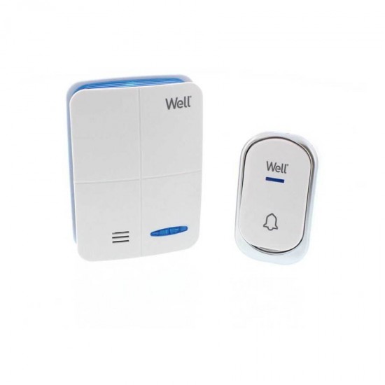 Κουδούνι ασύρματο πόρτας DC/DC 32 μελωδιών IP62 BRIEF Well DOORBELL-BRIEF-WL