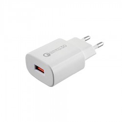 Universal USB 3.0 Fast Travel Wall Charger QC 3.0 4000mA 5V-9V-12V Λευκό Lime LTU24