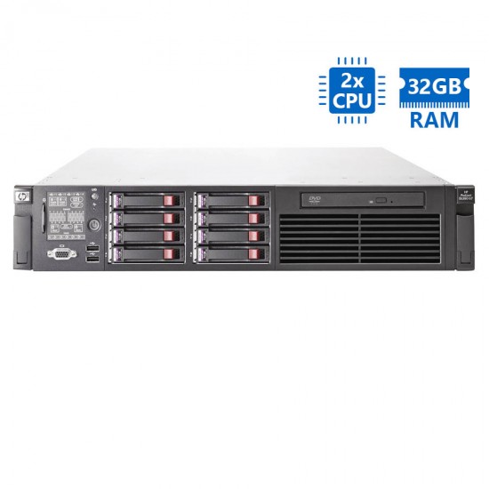 Refurbished Server HP DL380 G7 R2U 2xE5649/32GB DDR3/No HDD/8xSFF/2xPSU/DVD/P410i-512MB Refurbished Server HP DL380 G7 R2U 2xE5649/32GB DDR3/No HDD/8xSFF/2xPSU/DVD/P410i-512MB