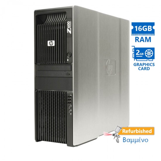 HP Z600 Tower Xeon E5620(4-Cores)/16GB DDR3/1TB/Nvidia 2GB/DVD Grade A+ Workstation Refurbished PC