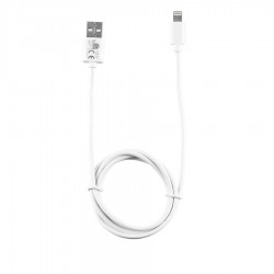 Καλώδιο Lightning Long USB 2.4A Φόρτισης - Data 1m Λευκό LULO1 Lime