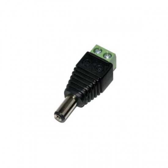 Male Jack Converter Adapter DC Power Connector 1τεμ Well DC-M/2.1X5.5-TBS