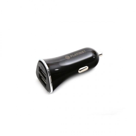 Universal 2 USB Port Car Charger  5V 3.4A με micro USB Cable 1m