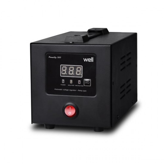 AVR-500VA Well Ψηφιακό PowerUP w/LCD Display Black AVR-REL-POWERUP500-WL