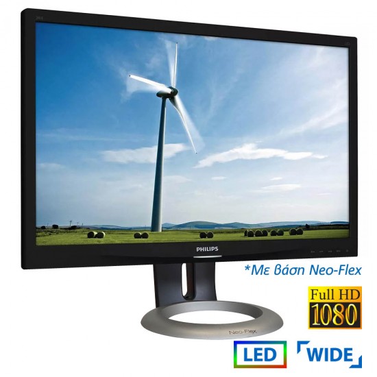 Used (A-) Monitor 241S4LSB LED/Philips/24”FHD/1920x1080/Wide/Neo-Flex Stand/Black/Grade A-/D-SUB & D