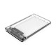 Enclosure USB 3.0 HDD 2.5SATA Transparent USB3TRP