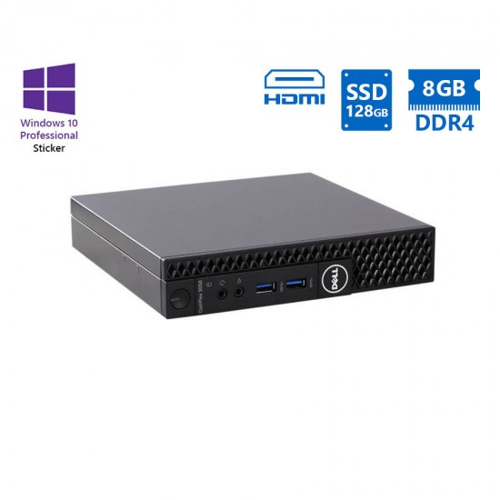 Dell Optiplex 3050 DM i3-7100T/8GB DDR4/128GB SSD/No ODD/10P Grade A Refurbished PC Dell Optiplex 3050 DM i3-7100T/8GB DDR4/128GB SSD/No ODD/10P Grade A Refurbished PC