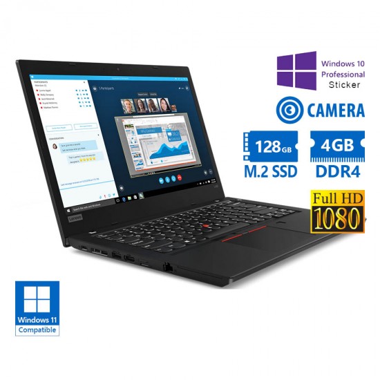 Lenovo (B) ThinkPad L480 i5-8250U/14”FHD/4GB DDR4/128GB M.2 SSD/No ODD/Camera/10P Grade B Refurbishe