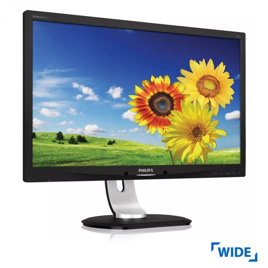 Used Monitor 220P4LPY TFT/Philips/22”/1680x1050/Wide/Silver/Black/w/Speakers/D-SUB & DVI-D & DP