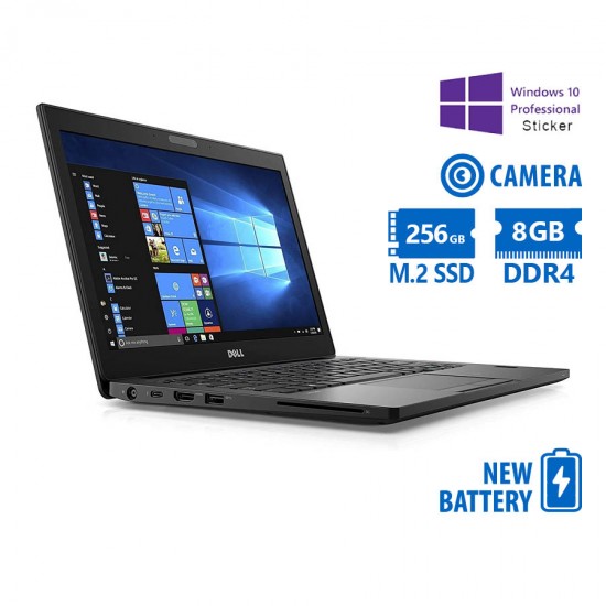 Dell Latitude 7280 i5-6200U/12.5”/8GB DDR4/256GB M.2 SSD/No ODD/Camera/New Battery/10P Grade A Refur