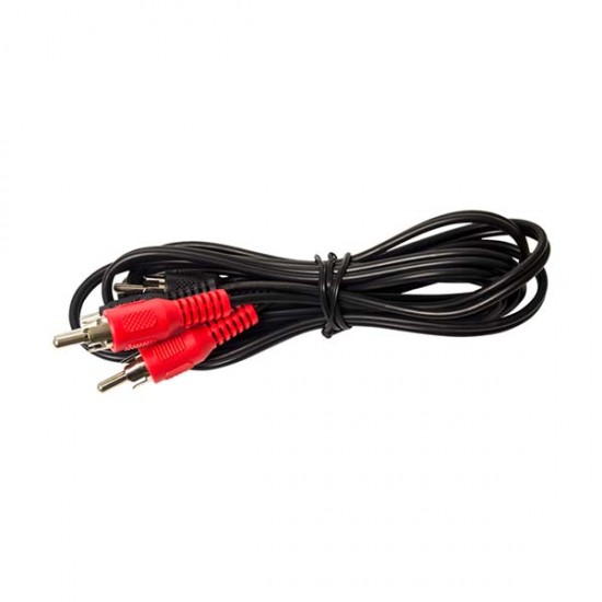 1.5M M/M 2RCA Plug To 2RCA Plug Nickel