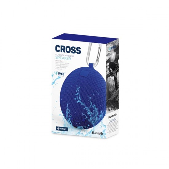 Φορητό Ηχείο Bluetooth 5W Waterproff IPX5 Cross μπλε PMG14BL Φορητό Ηχείο Bluetooth 5W Waterproff IPX5 Cross μπλε PMG14BL