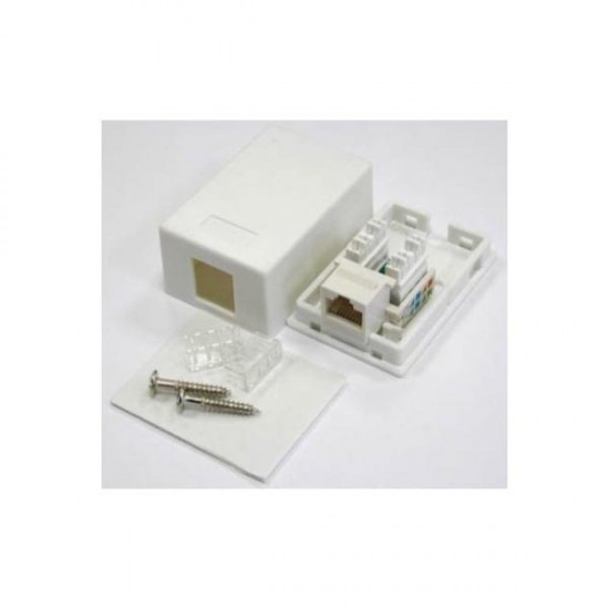 Πριζα Cat5e 1 Port Well LANBOX-SM-U5-WL Πριζα Cat5e 1 Port Well LANBOX-SM-U5-WL