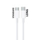 Καλώδιο Type C Long σε USB 2.4A Φόρτισης - Data 2m Λευκό LUC02 Lime