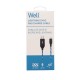 Καλώδιο 3A USB 2.0 σε Lightning Φόρτισης - Data 1m Μπλε Φωτιζόμενο Well USB/LIGHT-1BE03-WL Καλώδιο 3A USB 2.0 σε Lightning Φόρτισης - Data 1m Μπλε Φωτιζόμενο Well USB/LIGHT-1BE03-WL