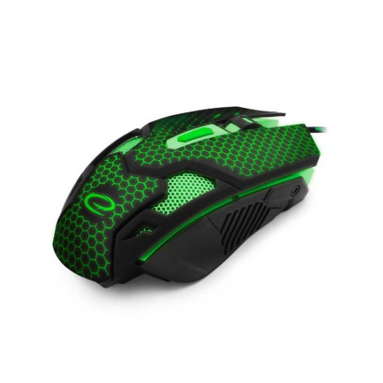 Cobra Gaming mouse ενσύρματο μαύρο/πράσινο 6 Keys 2400dpi EGM207G