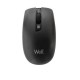 MW105 Well Ασύρματο Ποντίκι 4D USB μαύρο 1600dpi MOUSE-WLESS-MW105BK-WL