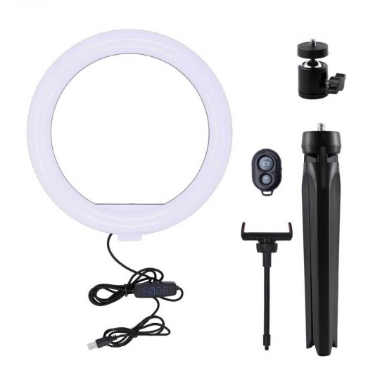 Ring Light LED USB Tripod 25cm with Remote Control Well RING-LIGHT-10-WL
