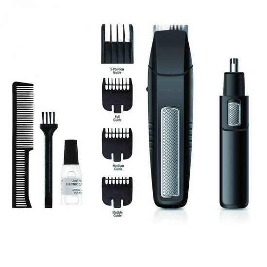 Κουρευτική Μηχανή Μαλλιών 3-12mm Hair/Brard & Ear/NoseTrimmer Groovy Well TRIMM-BRD-GROOVY-WL