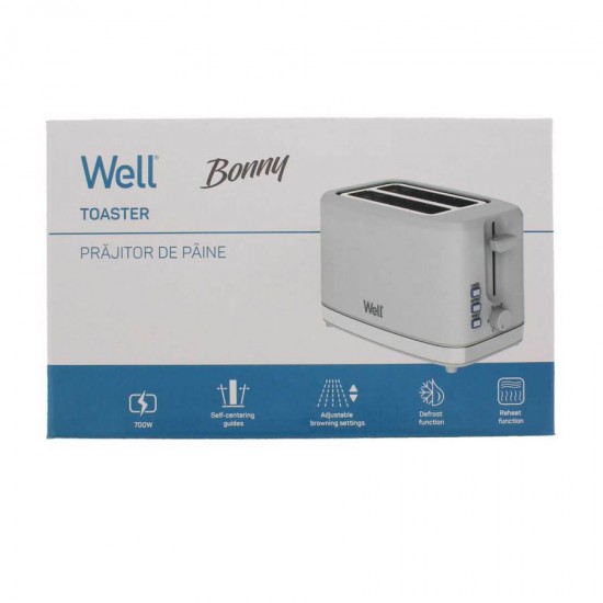 Τοστιέρα Bonny 700W Well TOAST-BONNY-WL