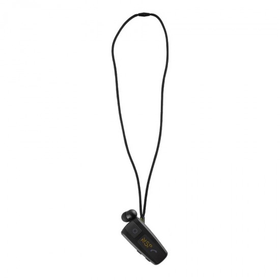 Ακουστικό Bluetooth V5.3 Retractable Clip on Headset Vibration + Anti-Lost NSP BN220