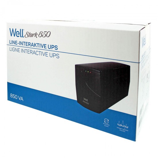 UPS 850VA Well LINE INTERACTIVE UPS-LINT-STARK850-WL