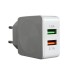 Universal 2xUSB High Quality Wall Charger 5VDC/2.4A Λευκό SDS-1933