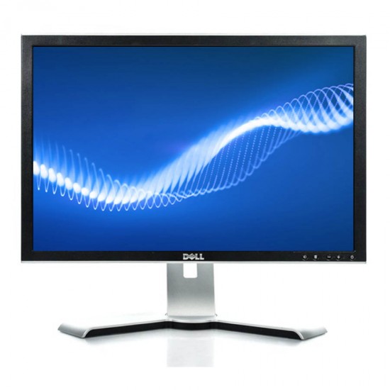 Used Monitor 2208WFP TFT/Dell/22”/1680x1050/Wide/Silver/Black/D-SUB & DVI-D & USB Hub