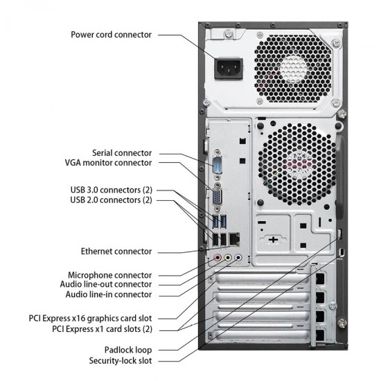 Lenovo M73 Tower i5-4570/4GB DDR3/500GB/DVD/8P Grade A+ Refurbished PC