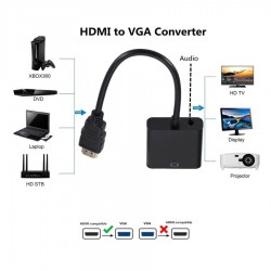 Adaptor HDMI Male σε VGA Female w/Audio HV16889