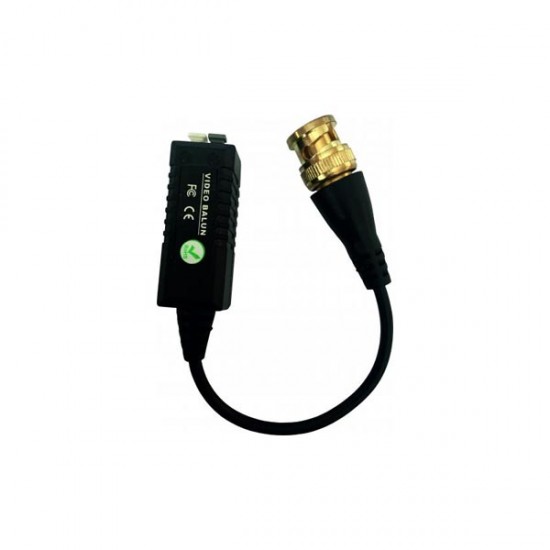 Video balun HD Passive με καλώδιο επέκτασης  2τεμ Well BLN-HD-C02-WL