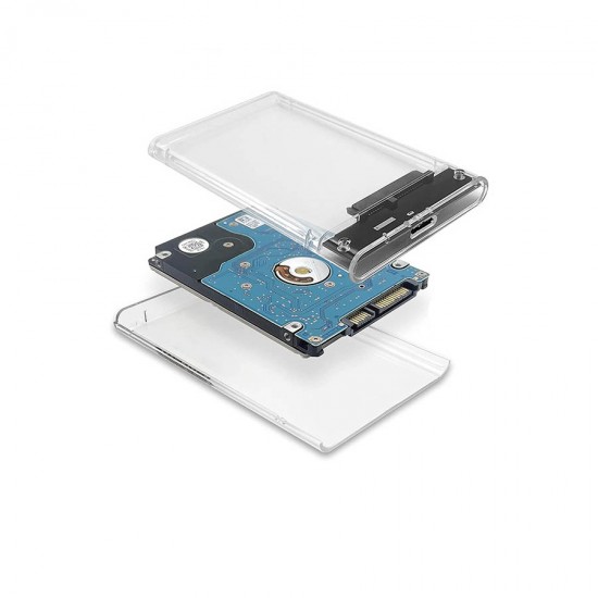 Enclosure USB 3.0 HDD 2.5SATA Transparent USB3TRP