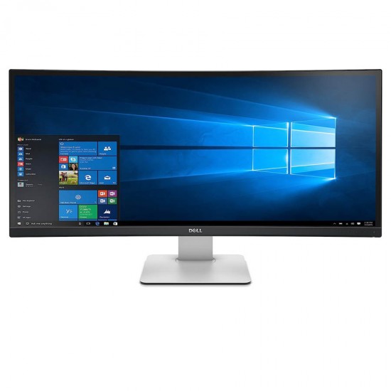 Used Monitor U3415WB Curved IPS LED/Dell/34”UW-QHD/3440x1440/Black/w/Speakers/DP & Mini DP & HDMI &