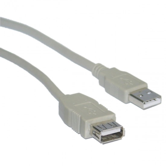 ΚΑΛΩΔΙΟ USB 2.0 Α-Μ - Α-F 2m Προέκταση