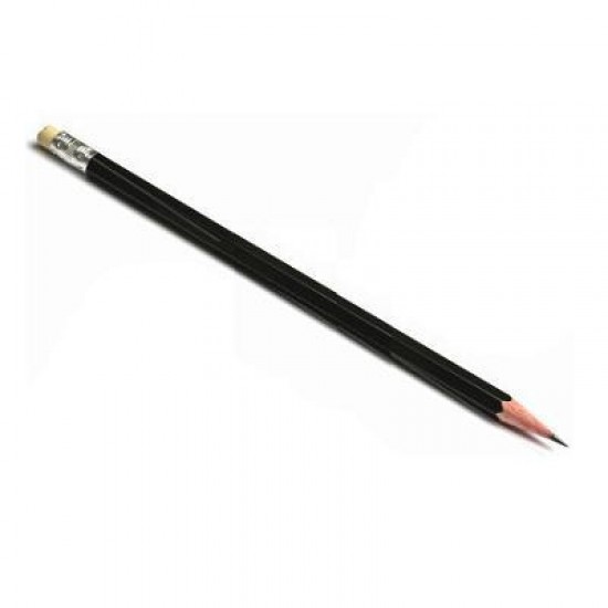 Μολύβι Με Γόμα ΗB 12Tεμ.Black Red