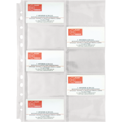 Ζελατίνη Α4 με 10 Θήκες για Κάρτες Black Red