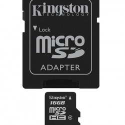 Καρτα Μνημης Kingston Micro Sd 16Gb+ adaptor