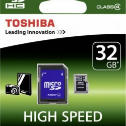 Καρτα Μνημης Toshiba Micro Sd 32Gb+ adaptor