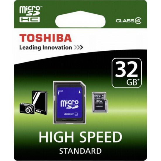 Καρτα Μνημης Toshiba Micro Sd 32Gb+ adaptor