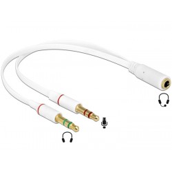 Aνταπτορας Ηχου stereo καρφι θηλ.3,5 σε 2χ3,5 αρσ.