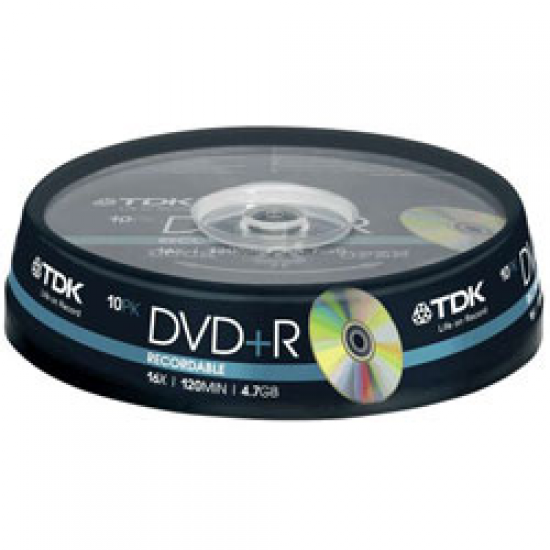 Dvd+r Tdk 4,7GB Cake 10Τεμ.
