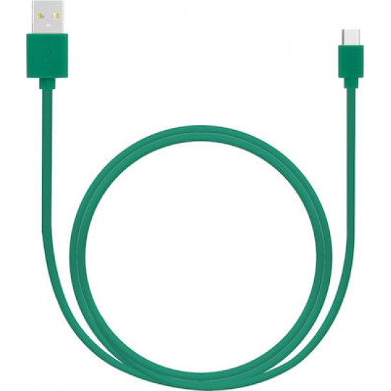 Καλώδιο Type C σε USB 2.1A Φόρτισης 1m Λευκό